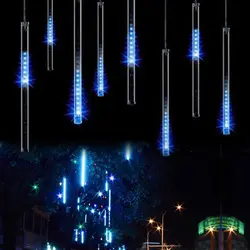 Водонепроницаемый 30 см 50 cm праздник Метеоритный дождь Дождь светодиодный струнные светильники для внутреннего открытый сады Рождество