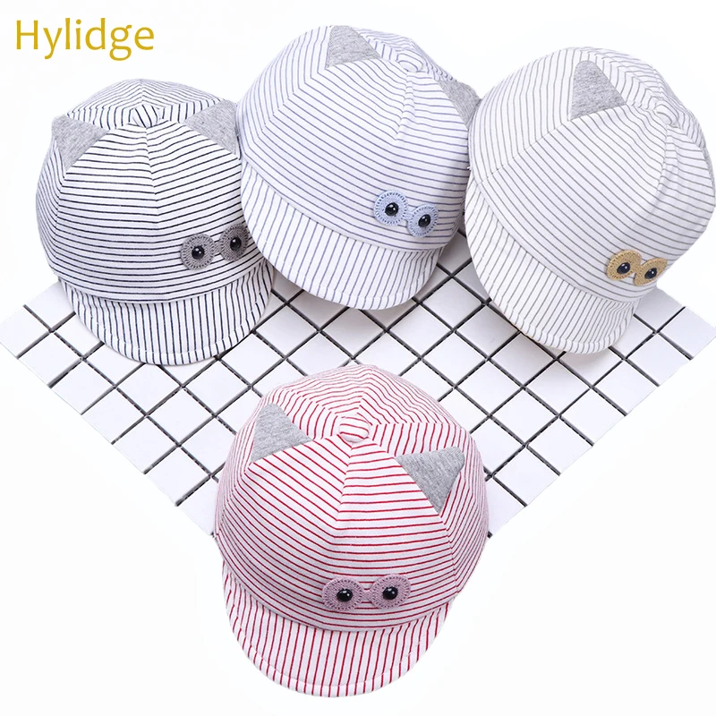 Hylidge/Корейская новая полосатая шляпка для девочки зимняя милая мягкая сова
