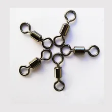 53Pcs/set #2 – #14 Sea Barrel Ball Bearing Interlock Solid Rig Rings Fishing Connector Rolling Swivel Solid Line Connectors