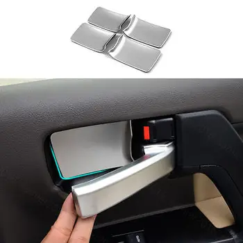 

4pcs Chrome Fit For Toyota Land Cruiser 08-17 Interior door bowl Decorative trim