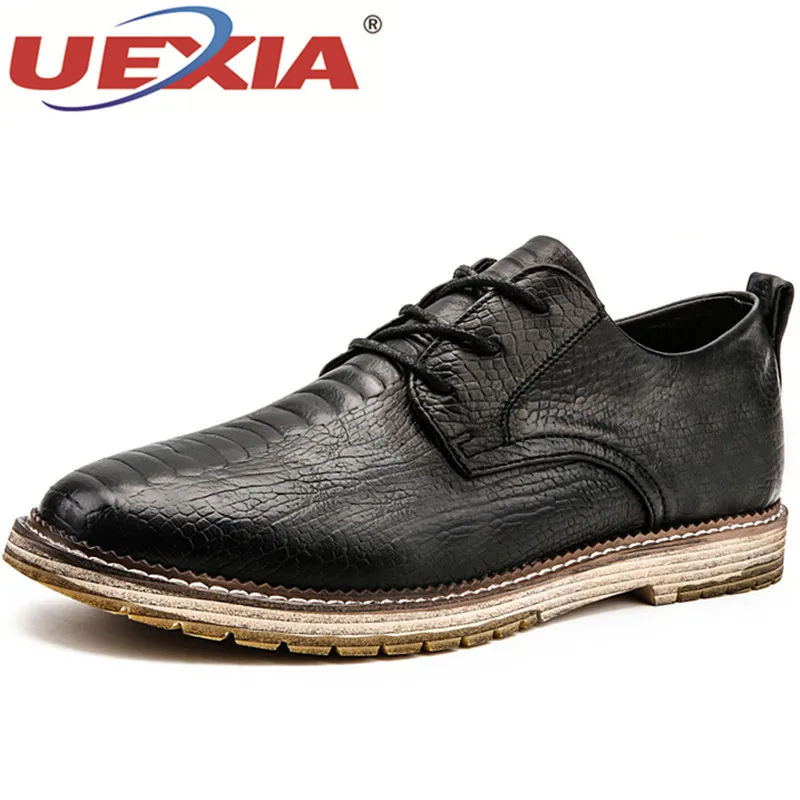 UEXIA Handmade Wedding Footwear Rubber Bottom Non Slip Formal Man Dress Shoes Black Men Social Pointed Toe Spring Autumn | Обувь