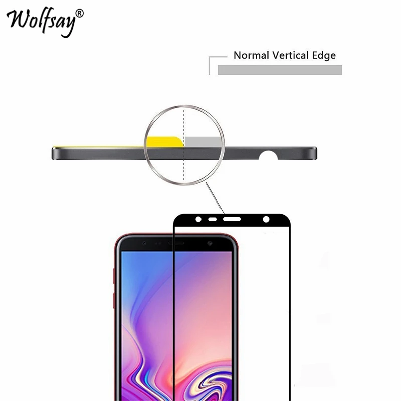 2 шт. полноэкранная Защита для Samsung Galaxy J4 Plus стекло закаленное 9H премиум покрытие