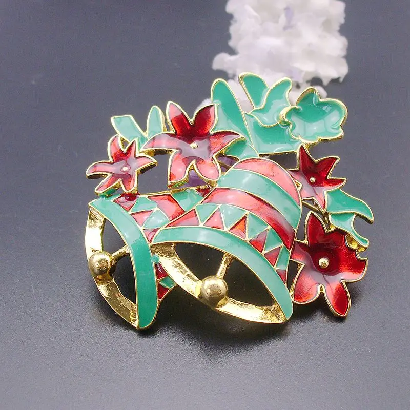 Новый Рождественский подарок Jingle зеленый и красный колокольчик Золотая