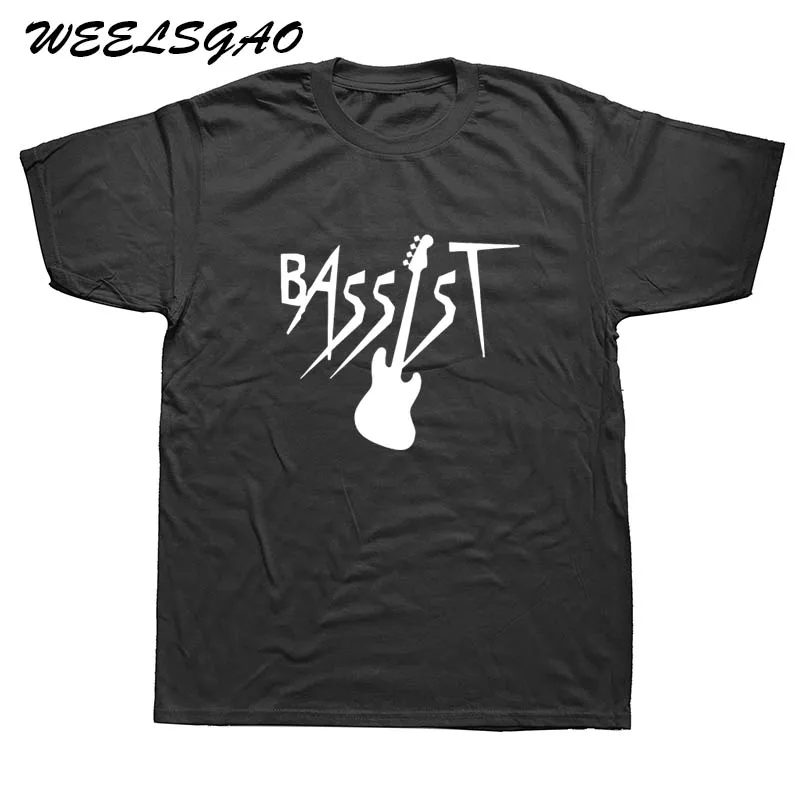 

Bassist Guitar Music Band Bass Guitarist Rock T-Shirt Design Ideas Hip Hop T Shirt Cotton Rock Tee Shirt