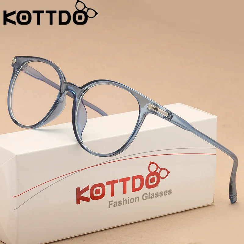 Винтажная Дизайнерская Женская оптическая оправа KOTTDO для очков с прозрачными