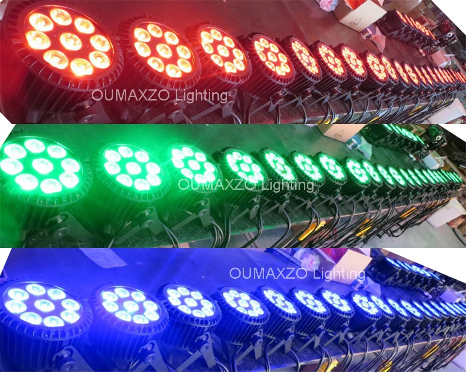 Rgbwa plus uv ao ar 8 Pçs e lote 9 Pcs 6in1 18 w Livre à Prova d' Água Par Led Par Can Iluminação Casamento 9 Pcs Dimmer Dmx Rgbwauv 6in1 Led Par Luz 10 w RGBWA + UV Ao Ar Livre