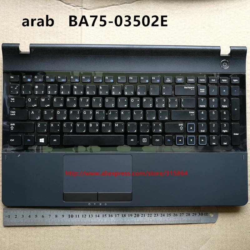 

Arab layout New laptop keyboard with touchpad palmrest for Samsung 300E5C NP 300E5A 305E5A 300E5C