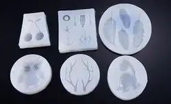6 стиль для выбора силиконовые формы для ювелирных изделий Сова динозавров вишня кулон смолы Силиконовые формы ручной инструмент DIY