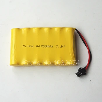 

Free DHL for 7.2V Rechargeable Batteries 6V 700MAH AA Ni-CD Battery Packs Cells