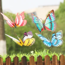 Предметы домашнего обихода Декор для дома, сада украшения инструменты галстук бабочка фиолетовые цветы разноцветный изготовления красивых моделирование летние домашние садики