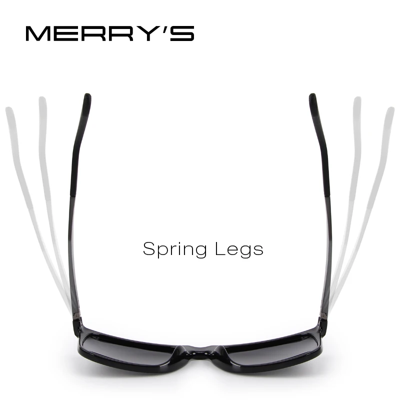 Goedkoop MERRYS ONTWERP Mannen Gepolariseerde Vierkante Zonnebril Fashion Mannelijke Eyewear Luchtvaart Aluminium Benen 100% Uv bescherming S8250
