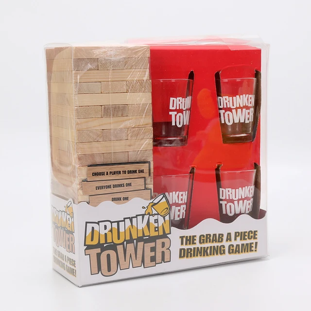 drunken tower jenga games drinking games bingo christmas gift night