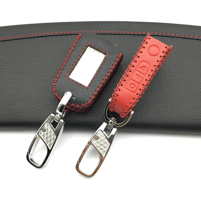 

For Starline A92 / A94 / A95 / V62 / A62 / A64 LCD Display Remote Two-way Car Alarm System Key Shell Genuine Leather Case Cover