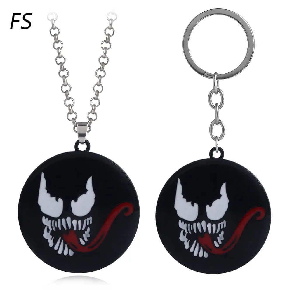 Venom Logo Necklace Avengers Marvel Spiderman Eddie Brock Necklaces