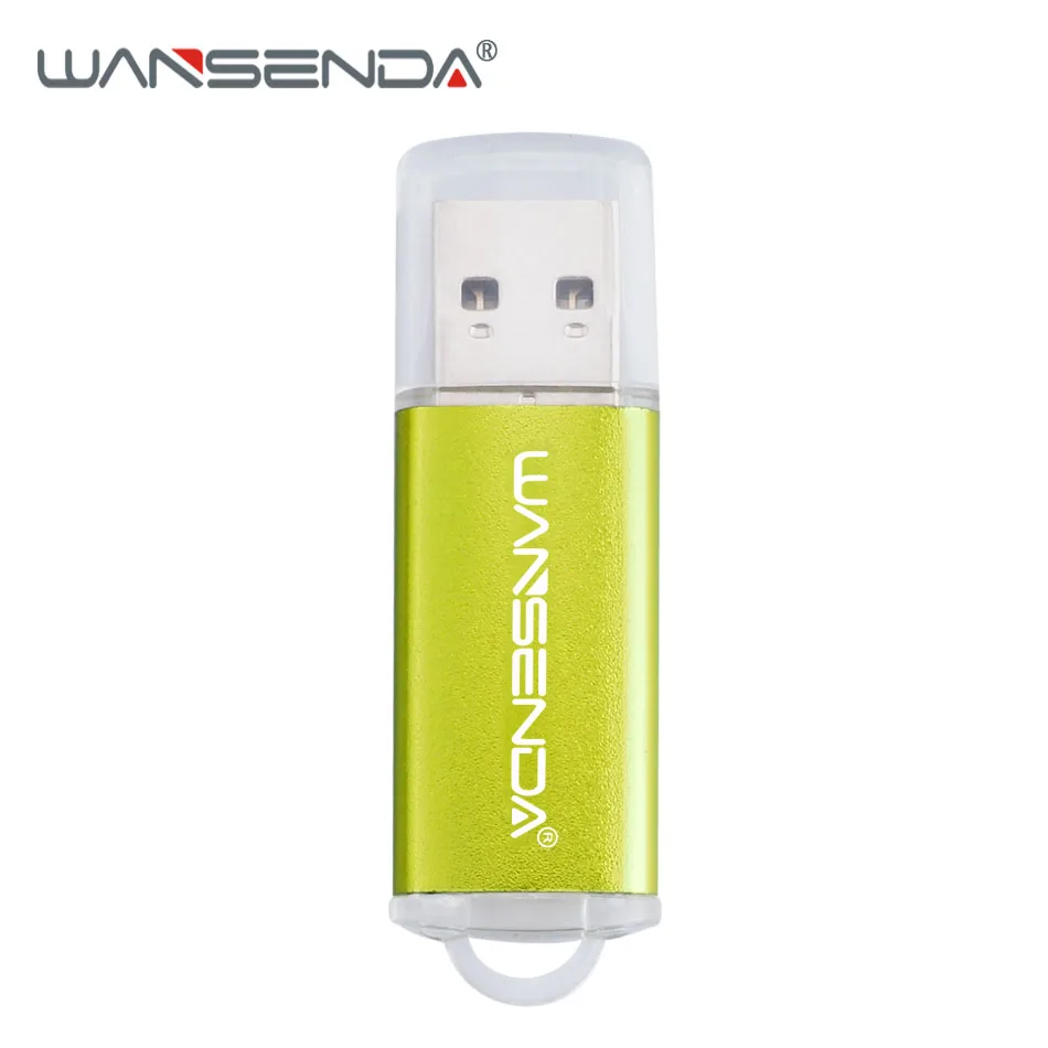 Wansenda USB 3,0 USB флеш-накопители высокоскоростной флеш-накопитель 256 ГБ 128 Гб 64 ГБ 32 ГБ 16 ГБ 8 ГБ 4 ГБ Оригинальные Портативные флеш-накопители - Цвет: Зеленый