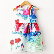 Colorful Girl font b Dress b font 2016 Summer Princess font b Dress b font Girl