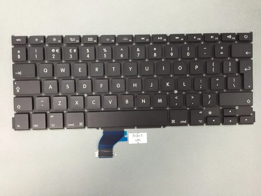 Original New Replacement A1502 UK Keyboard for font b Macbook b font Pro Retina 13 2013