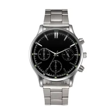 Модные мужские наручные часы Для мужчин с украшением в виде кристаллов Нержавеющая сталь Аналоговые кварцевые наручные часы браслет топ подарки дропшиппинг M8