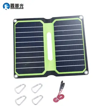 

Xinpuguang 10W 5V ETFE Folding Solar Panel Waterproof Portable Solar Panel Charger USB DC Output for Phone Tablet Camping Travel