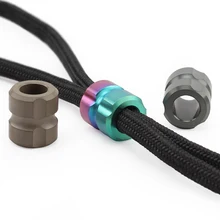 1 шт. титановый сплав нож бусины серый Паракорд шарик зонтик веревка EDC DIY кулон EDC