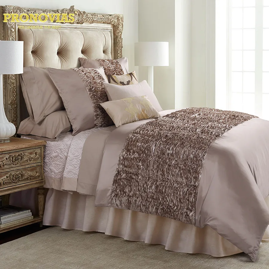 

Night Tender waterwave applique washed silk damask bedding set king queen size