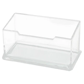 

Fashion Boutique Plastic Name Business ID Bank Card Stand Storage Holder Protective Cover, Transparent
