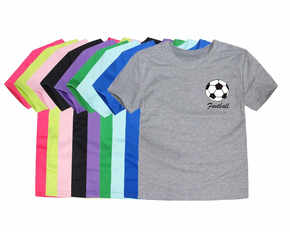 

2018 Summer Brand New Football Team Clothing Children Tops Boys T Shirts Kids Tees for 1-14 Years Football Boys Tees