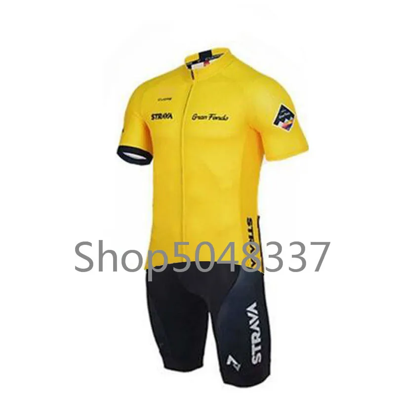 Triathlon Suit Men Sport Set Summer Cycling Jersey Pro Team Strava Ropa Ciclismo Maillot Boys Cycling Skinsuit - Color: 18