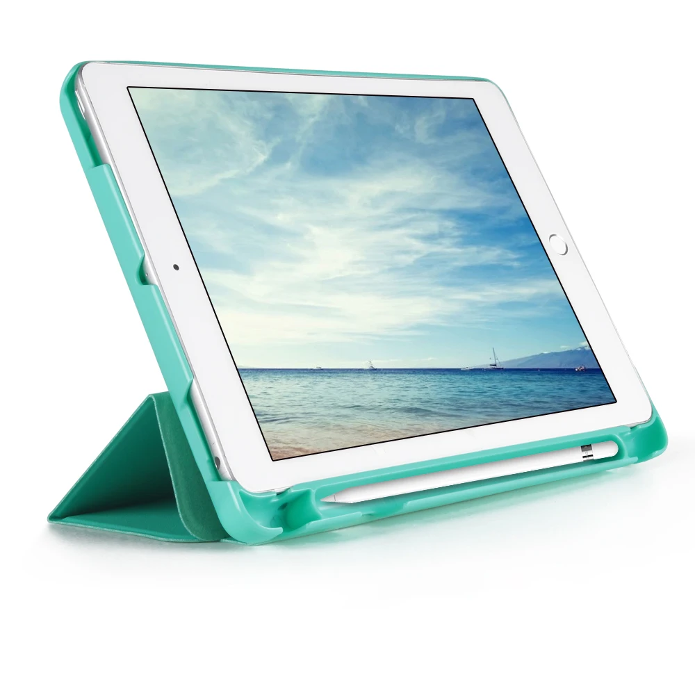 Чехол с держателем карандашом для нового iPad 9 7 дюйма 2017 2018 A1893 A1954 умный чехол