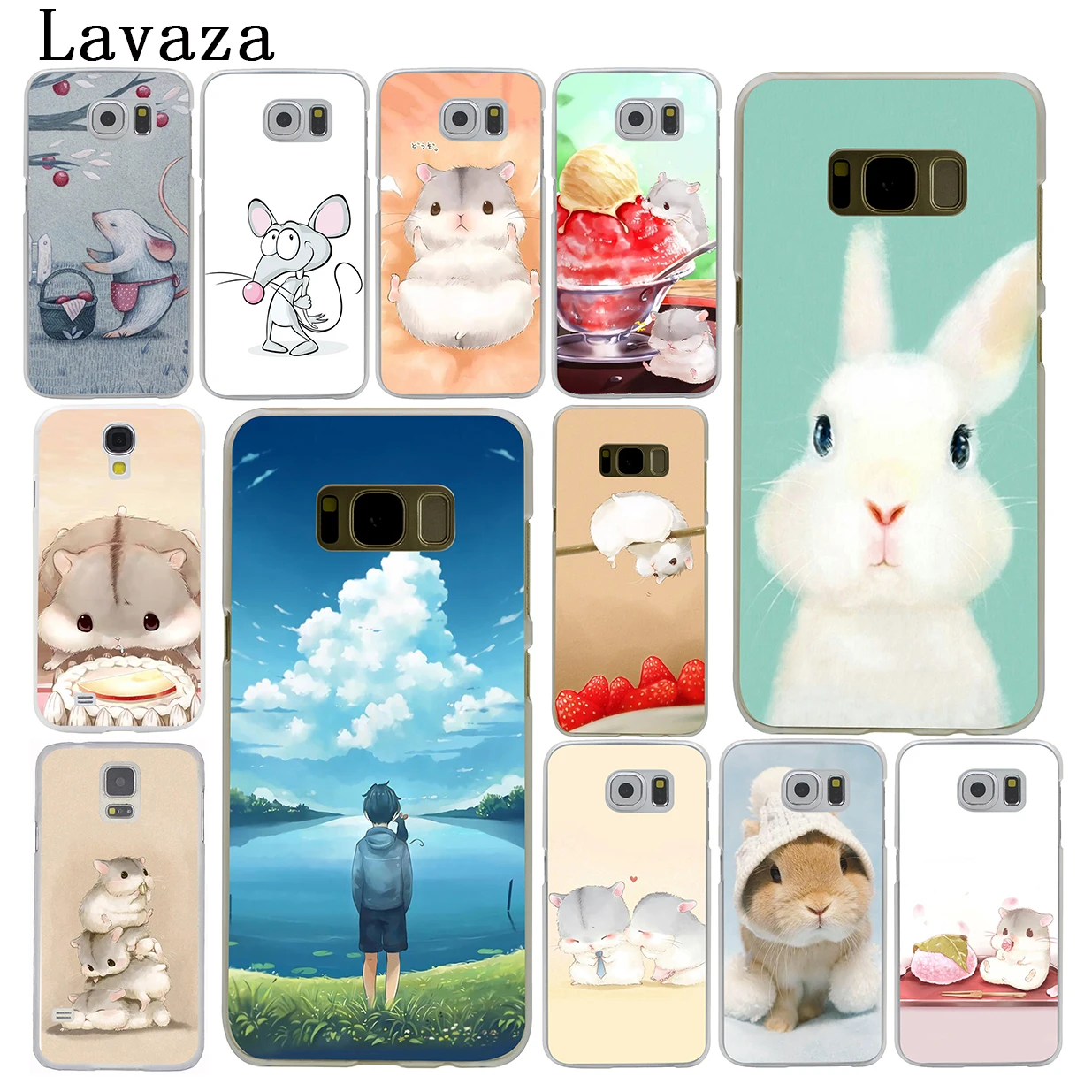 

Lavaza Rabbit mouse Hamster Hard Phone Case for Samsung Galaxy S6 S7 Edge S8 S9 S10 Plus S10e Cover