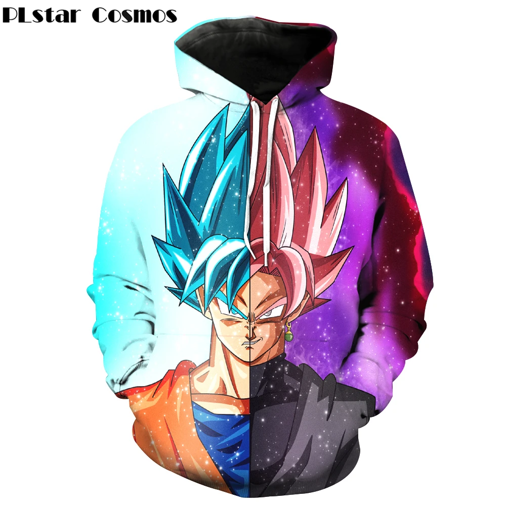 

PLstar Cosmos handsome Goku Hoodies Men Women Funny Anime Dragon Ball Z Super Saiyan 3D print Hoodie Pocket Hooded Sweatshirts