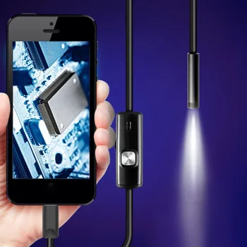 

1.5M/7mm lens Soft Cable USB Inspection Mini Camera Tube Snake IP67 Waterproof Endoscope with LED Borescope for Android Phone