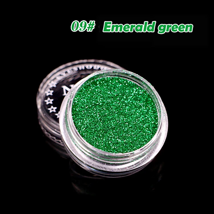 Блеск для глаз Мерцающий порошок губы ногти тело лицо глаз сияющие блестки мода блестки фестиваль вечерние Косметические Блеск M566 - Цвет: 9N Emerald green