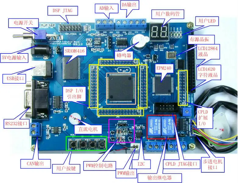 DSP2407 CPLD EPM240 развитию