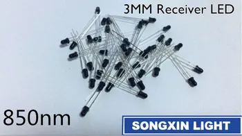 

100pcs 3mm 850nm IR Infrared LED Diodes Lamp Transmitting Receiving Tube IR Light Emitting Diode Transmitter Receiver PD 3mm