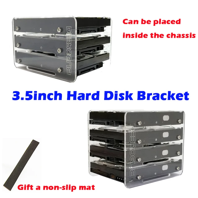 $US $10.00  DIY3.5 inch hard disk HDD acrylic bracket hard disk box external hard disk 4F