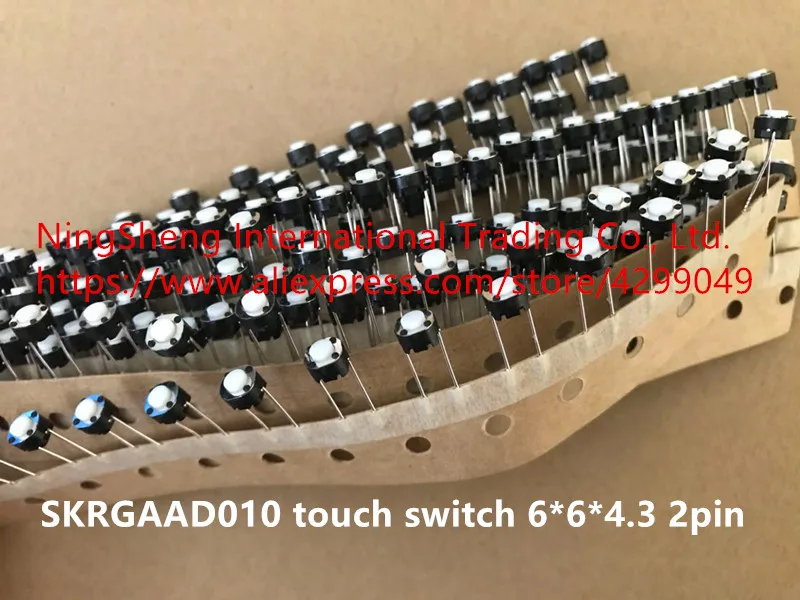 Оригинальный новый 100% SKRGAAD010 сенсорный выключатель 6*6*4 3 прямой ввод 2pin круглый