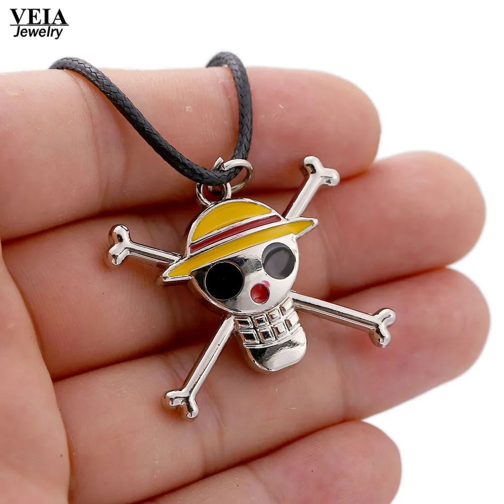 Hot Anime Jewelry Fashion One Piece Necklace Collares Skeleton Alloy Pendant Rope Chain High Quality 3 Styles Necklaces For Men Fashion Necklace Necklace Fashionone Piece Necklace Aliexpress