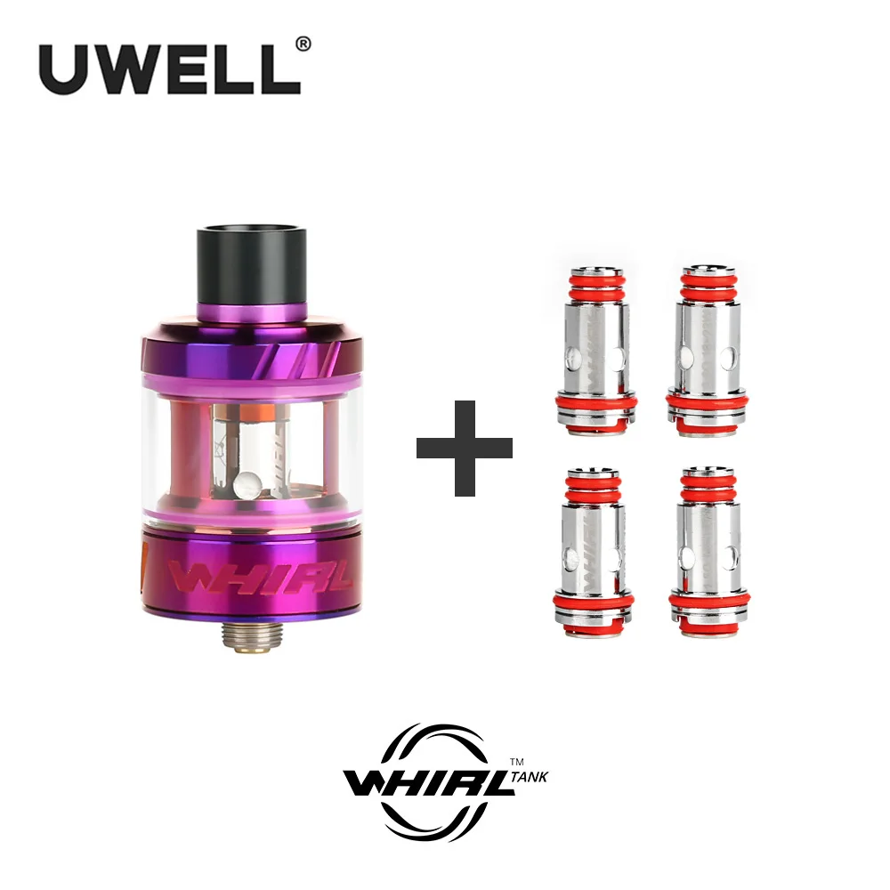 UWELL Whirl Tank Vape Tank 3,5 мл и 4 шт. Whirl Tank Coil 0,6/1,8 Ом электронная сигарета sub Ом tank