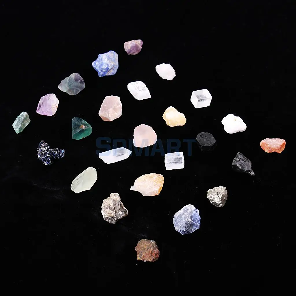 1 Pack Natural Stone Mineral Ore Quartz Collection for Home Office Cabinet Decoration Ornament Kids Science Toys