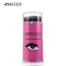 Ameizii ватный тампон с двойной головкой для женщин для макияжа с хлопковым бутоном наконечником для медицинских деревянных палочек Чистка ушей для носа инструменты для ухода за здоровьем
