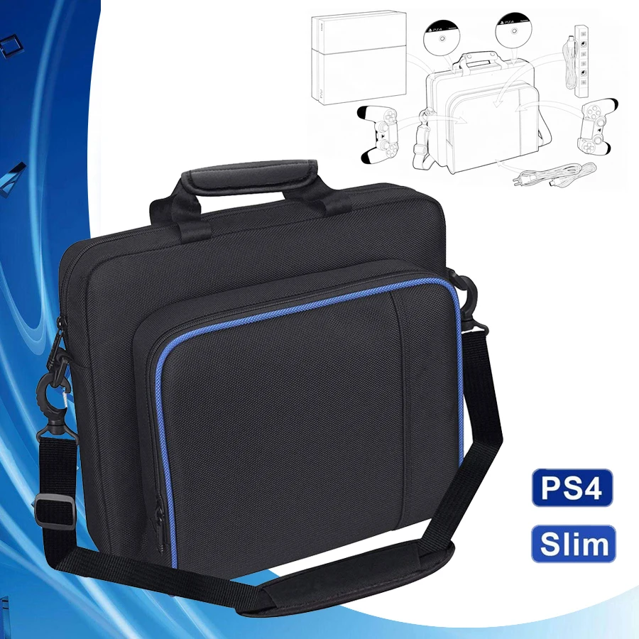 

PS4/PS4 Slim Console Protective Storage Bag Travel Carrying Big Capacity Case Play Station 4 Games PS 4 Accessories