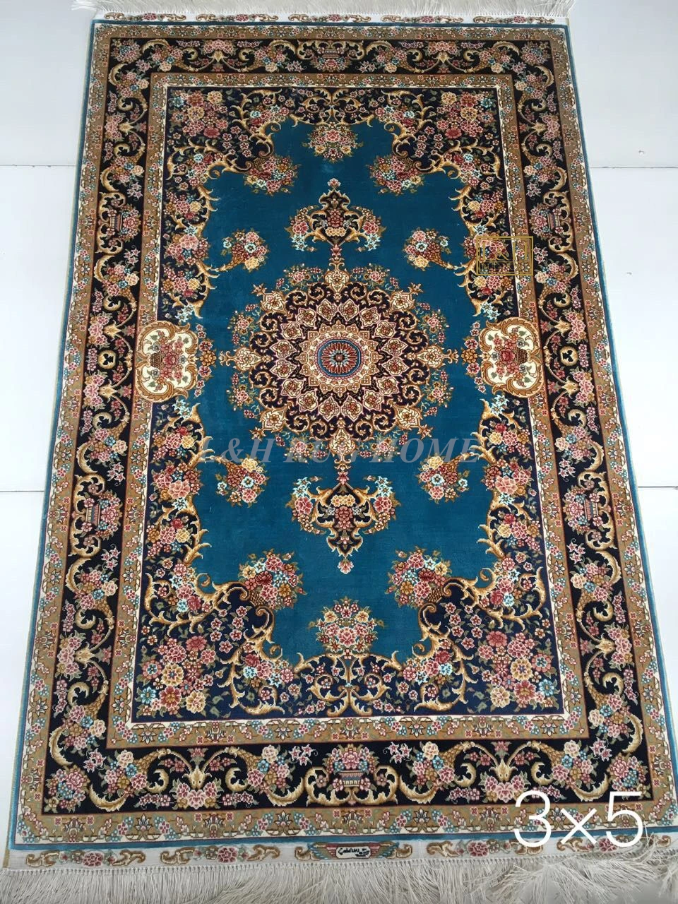 3'X5' 230 линия ручной работы Шелковый Восточный персидский ковер ручной работы шелковый ковер для украшения дома