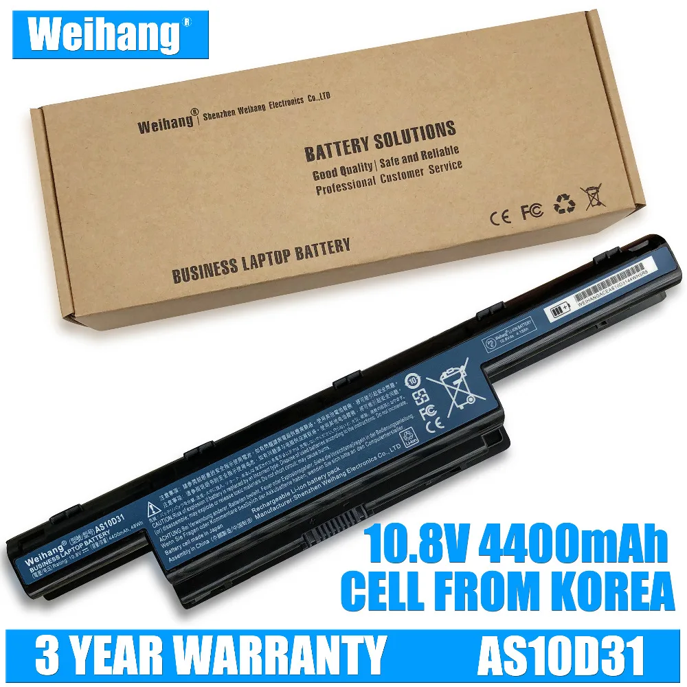 Korea Cell Weihang Battery для Acer Aspire V3 471G 551G 571G E1 471 531 571 771G 421 Series|Аккумуляторы ноутбуков| |