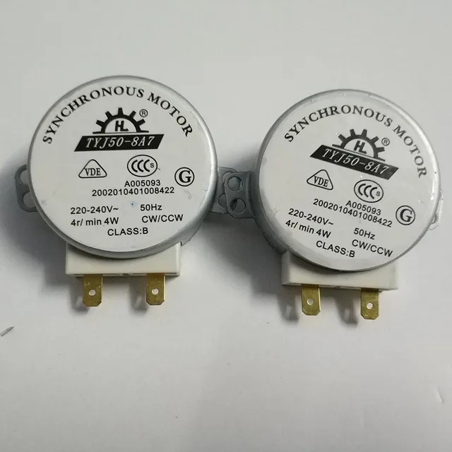 Best Price 2pcs New 220V  microwave oven motor tyj50-8a7 General midea  galanz  LG haier synchronous motor Motor for microwave oven 