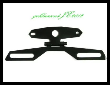 

Motorcycle Adjustable Folding License Plate Tag Holder Tail Light Bracket Mount