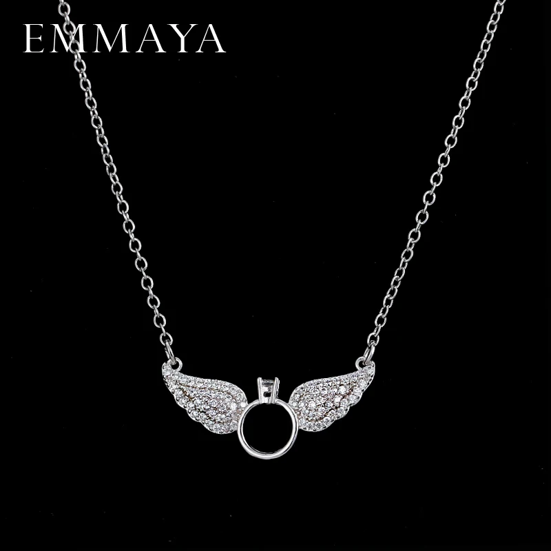 

EMMAYA Brightly New Statement Choker Necklace Angel Wings Pendants Necklaces for Women Gifts