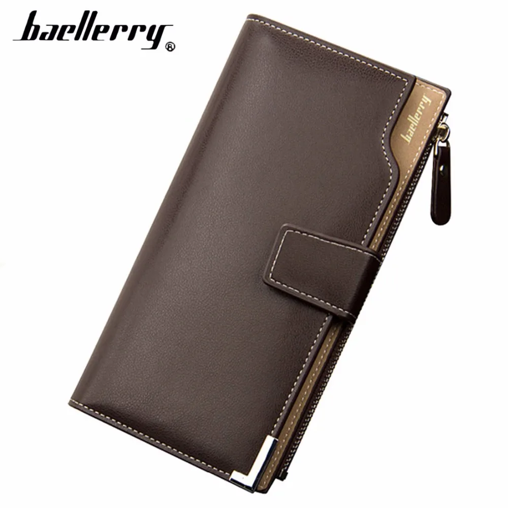 Мужские кошельки Baellerry карман на молнии для сотового телефона держатель карт