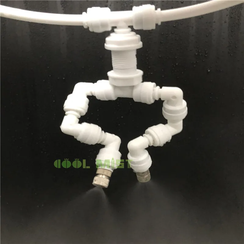 

S150 Misting system Reptile Fogger nozzles with 2 head 360 degree rotating for Terrarium Humidity