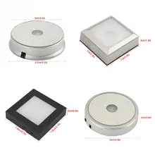 360 градусов Высокое качество красочные четыре типа светодио дный светодиодный свет кристалл дисплей Лазерная подставка база